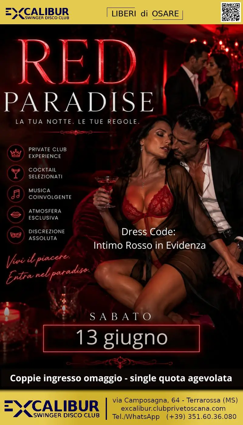 Swinger club prive evento ❤️ RED PARADISE ❤️